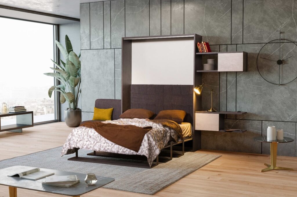 Arredamento tendenze dettagli senape su grigio e marrone