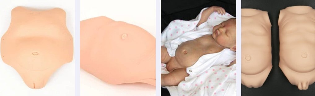 Placche pancino e torsi per reborn