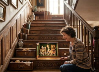 Cosa significa sognare una scala con dei tesori nascosti in sportelli e cassetti: simboli e numeri scala con sportelli e tesori