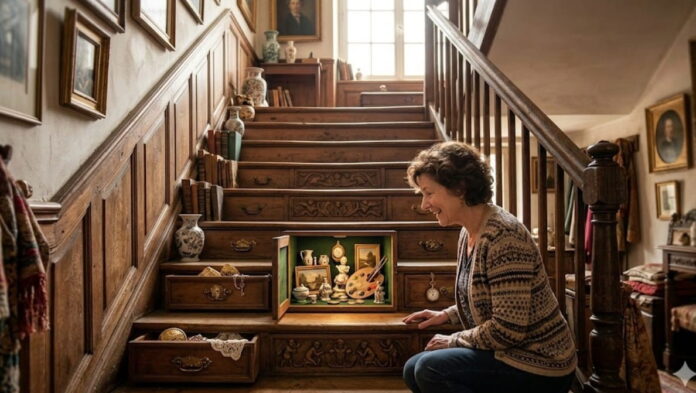 Cosa significa sognare una scala con dei tesori nascosti in sportelli e cassetti: simboli e numeri scala con sportelli e tesori