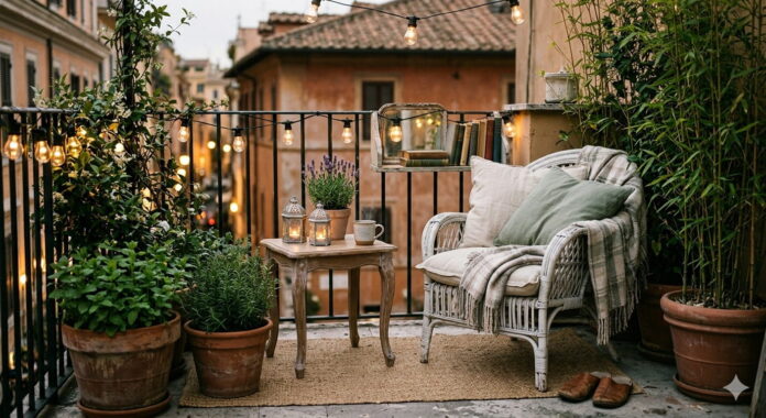 Benessere sensoriale: come creare un angolo relax in balcone tra luci, piante e stile Benessere sensoriale: come creare un angolo relax in balcone tra luci, piante e stile