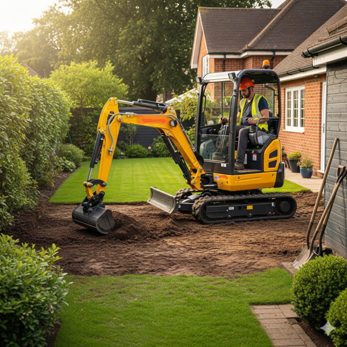 Sistemazione del terreno e cura del verde: strategie e macchinari per un lavoro efficiente Sistemazione del terreno e cura del verde: miniescavatore