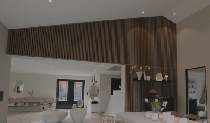 pannelli acustici in legno e arredamento