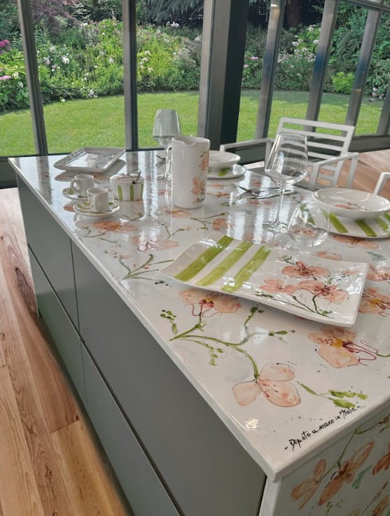 Ceramica cuore in cucina a casaidea