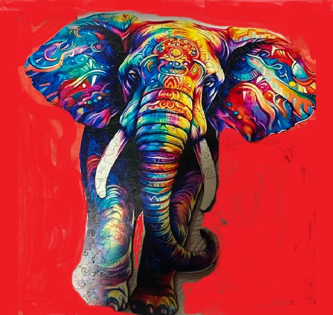 Sognare di dipingere sul muro o su tela: significato, simboli e numeri da giocare Dipinto di elefante multicolore